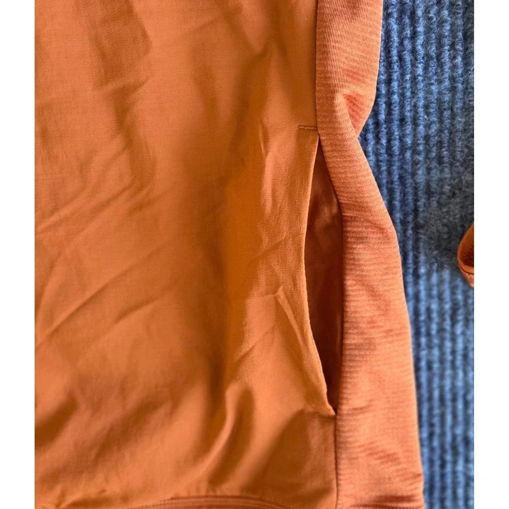 REI Co-op Quarter Zip Pullover Long Sleeve Shirt Mens XLarge Orange - Picture 4 of 5